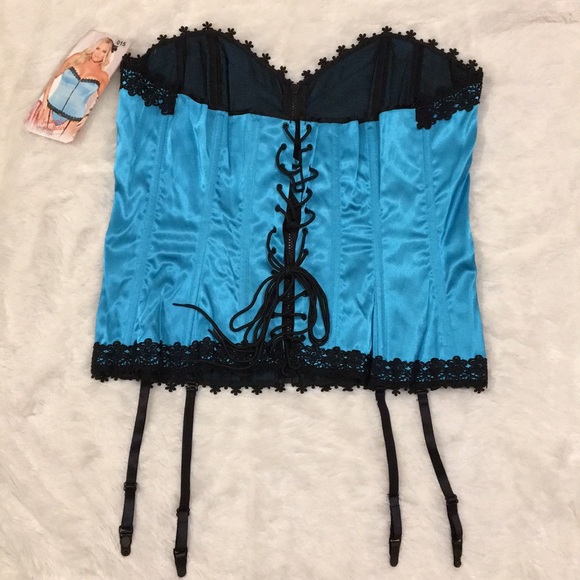 JACQUARD CORSET BY INTIMATE ATTITUDES X9001X - Picture 5 of 8